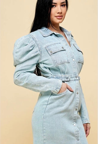 Impeccable Denim Dress BOSS LADY AND COMPANY BOUTIQUE Impeccable Denim Dress BOSS LADY AND COMPANY BOUTIQUE